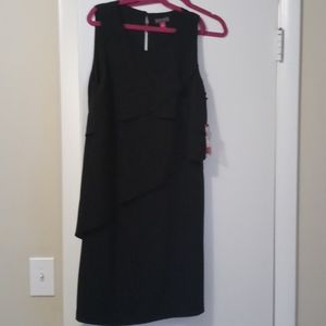 Vince Camuto Black Layer Dress NWT size 2